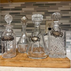 Elegant Crystal  Decanter Set- Baccarat